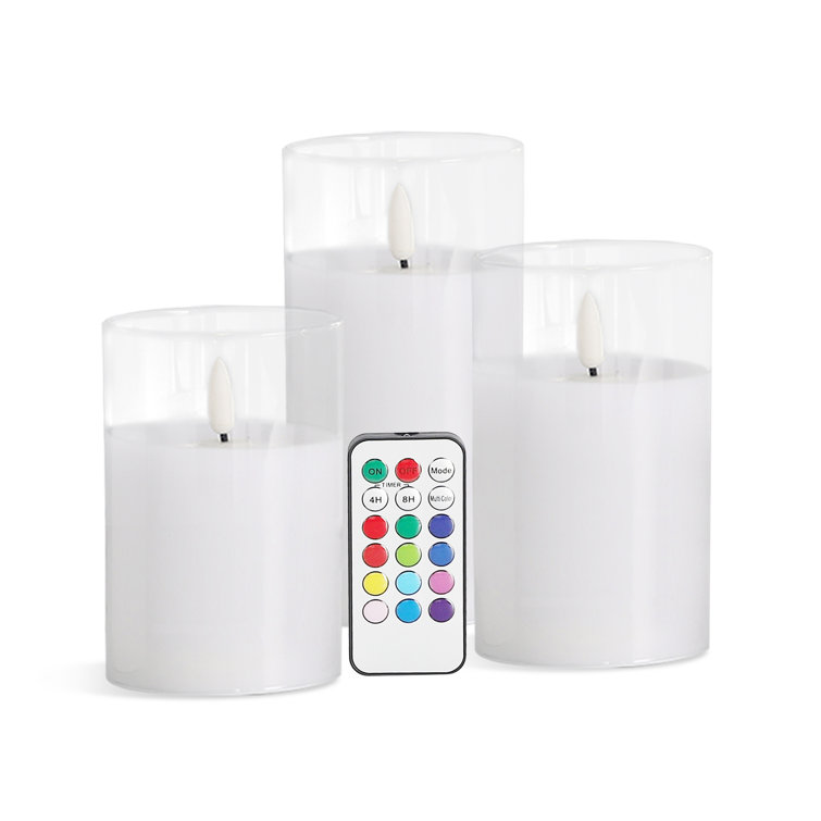 The Party Aisle™ 3 Piece Scented Pillar Candle Set Wayfair